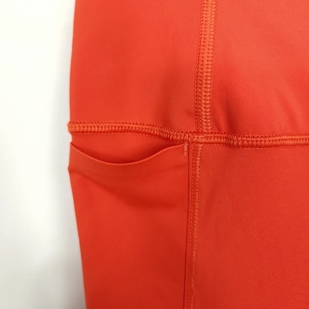 Athleta croped unfinished hem leggings size small